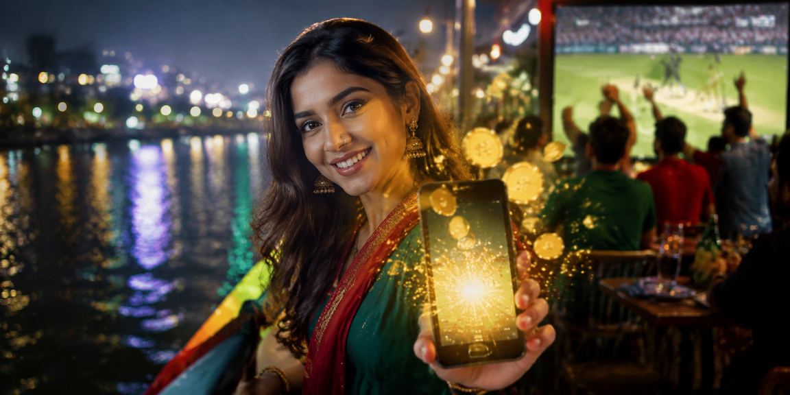 A cricket fan from Gazipur using the y29s app on their smartphone
